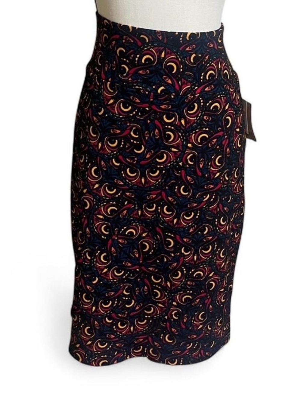 LuLaRoe Pencil Skirt Sz XL CASSIE Geometric Closet Staple Feminine High Waist